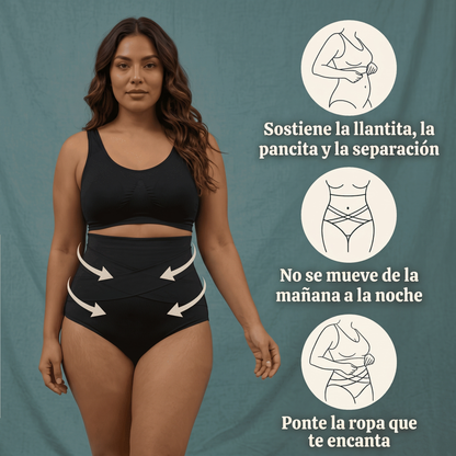 Ropa interior moldeadora de cintura alta para el posparto
