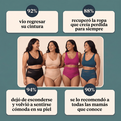 Ropa interior moldeadora de cintura alta para el posparto